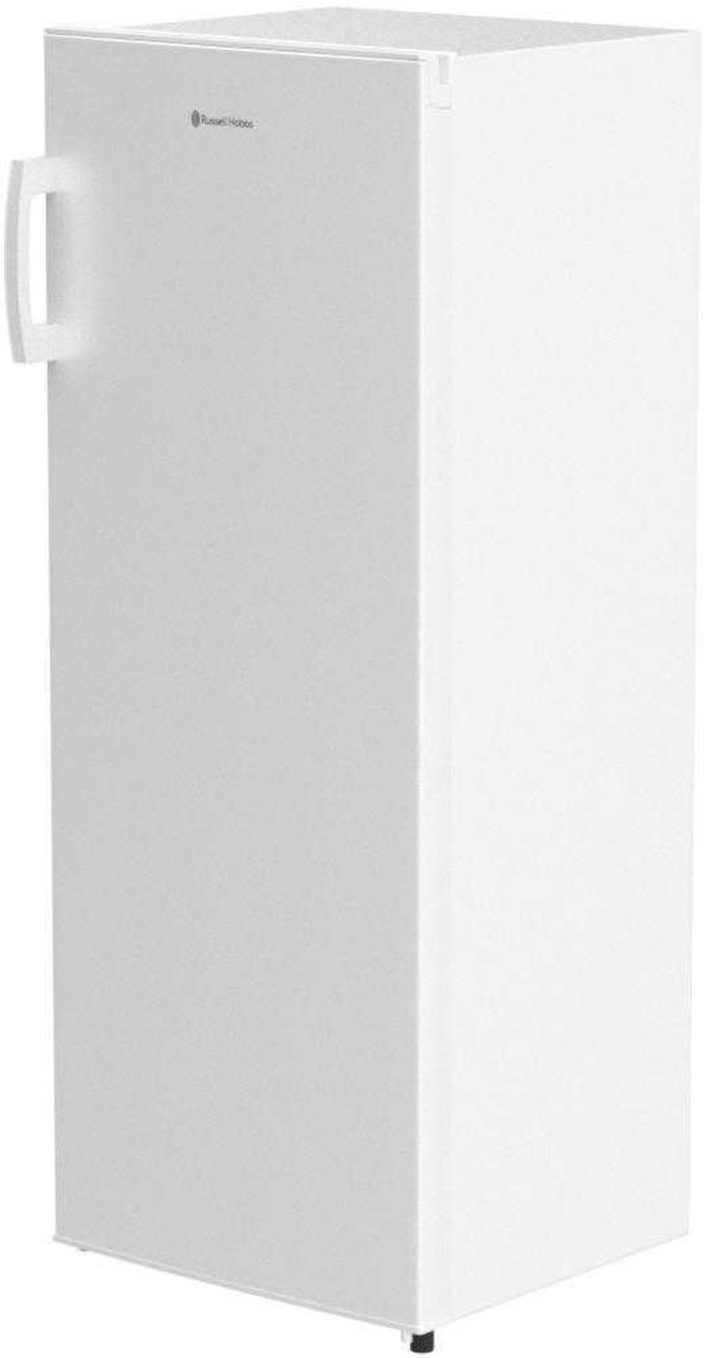 RRP £350 Russell Hobbs Freestanding Tall Larder Fridge, F Rating, 230 Litre Capacity, White, Rh55Lf1