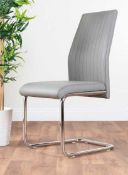 RRP £150 Boxed Set Of 2 Lorenzo Chowchilla Upholstered Dining Chair