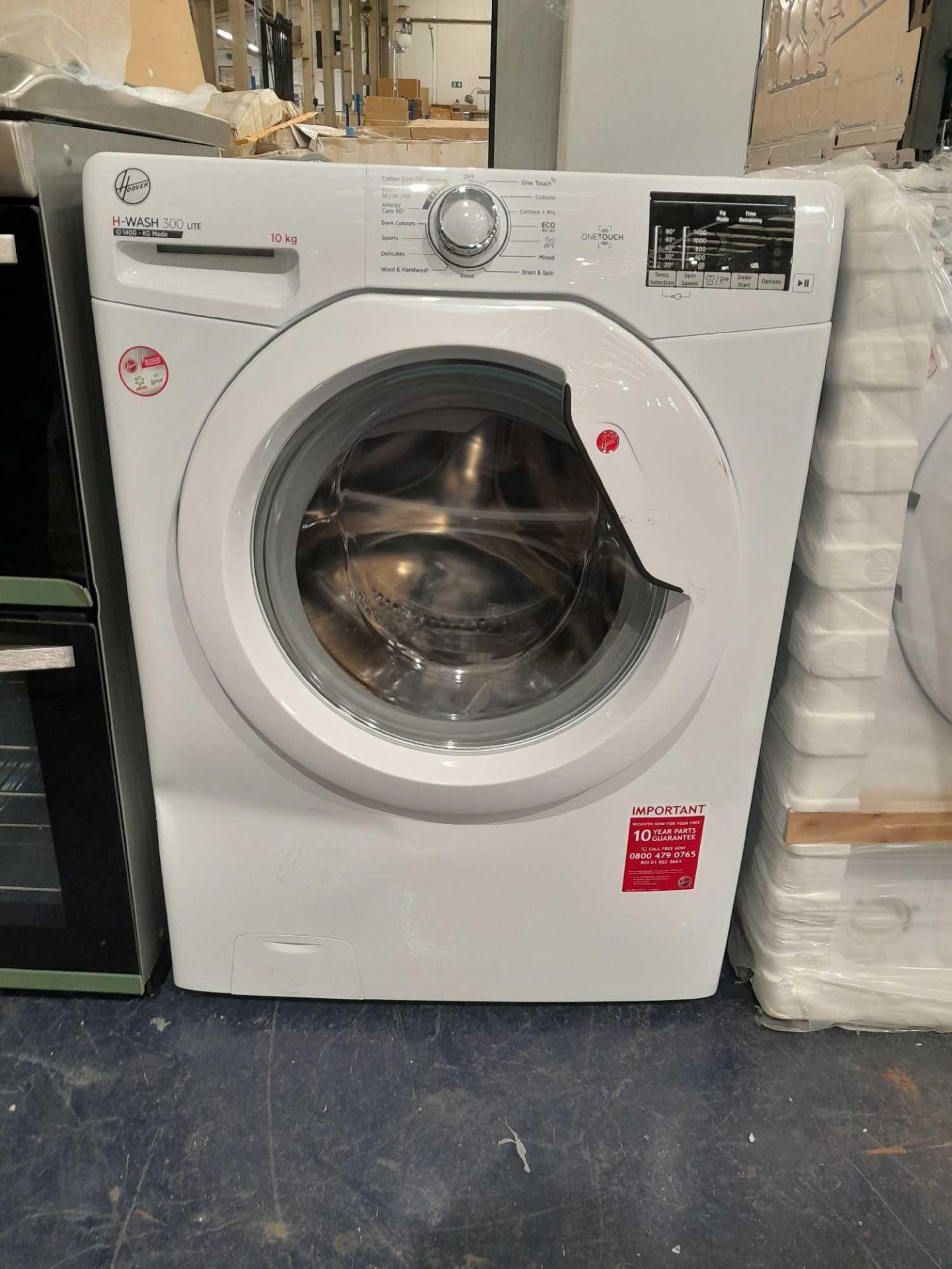 RRP £300 Hoover H3W4102De/1-80 H Wash 300 Washing Machine - Image 2 of 2