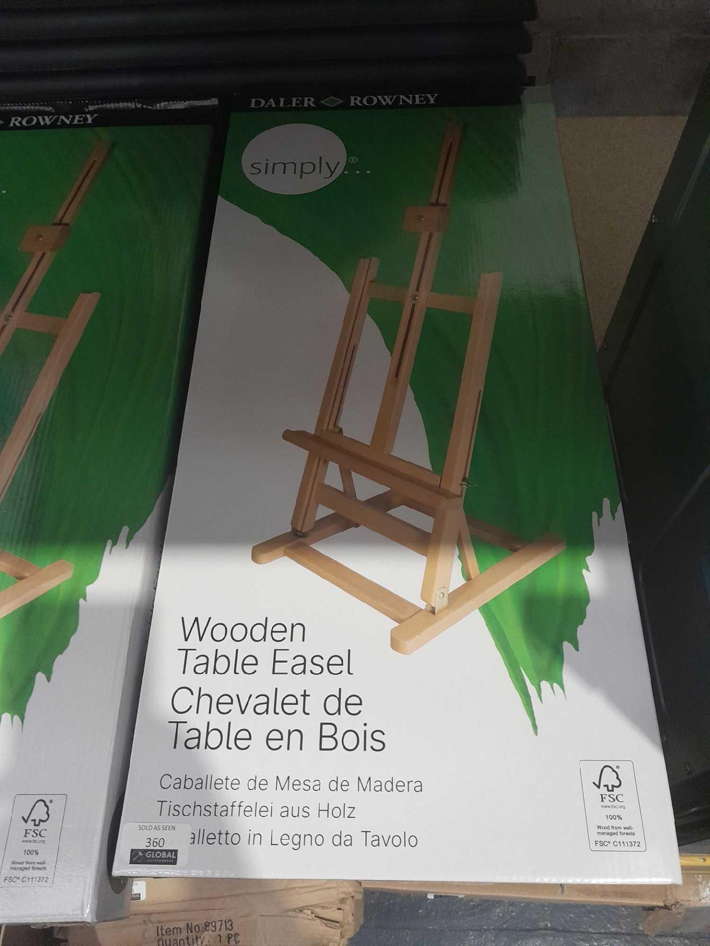 RRP £100 Lot To Contain 3 Boxed Daler Rowney Wooden Table Easel - Image 2 of 2