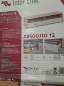 RRP £250 Boxed Interlink Absoluto 12 2 Drawer Tv Shelf