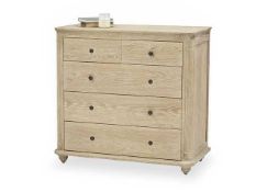 RRP £280 Boxed Demeyere Shannon Oak 6 Drawer Chest Of Drawers