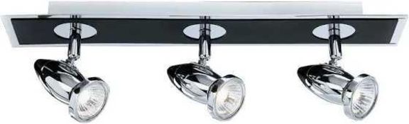 RRP £200 Lot To Contain 2 Searchlight 3 Light Ceiling Light Bars