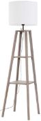 RRP £100 Boxed Kirkton House Shelved Floor Standing Lamp