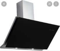 RRP £150 Boxed Ubdahh90Bk Black Gloss Cooker Hood