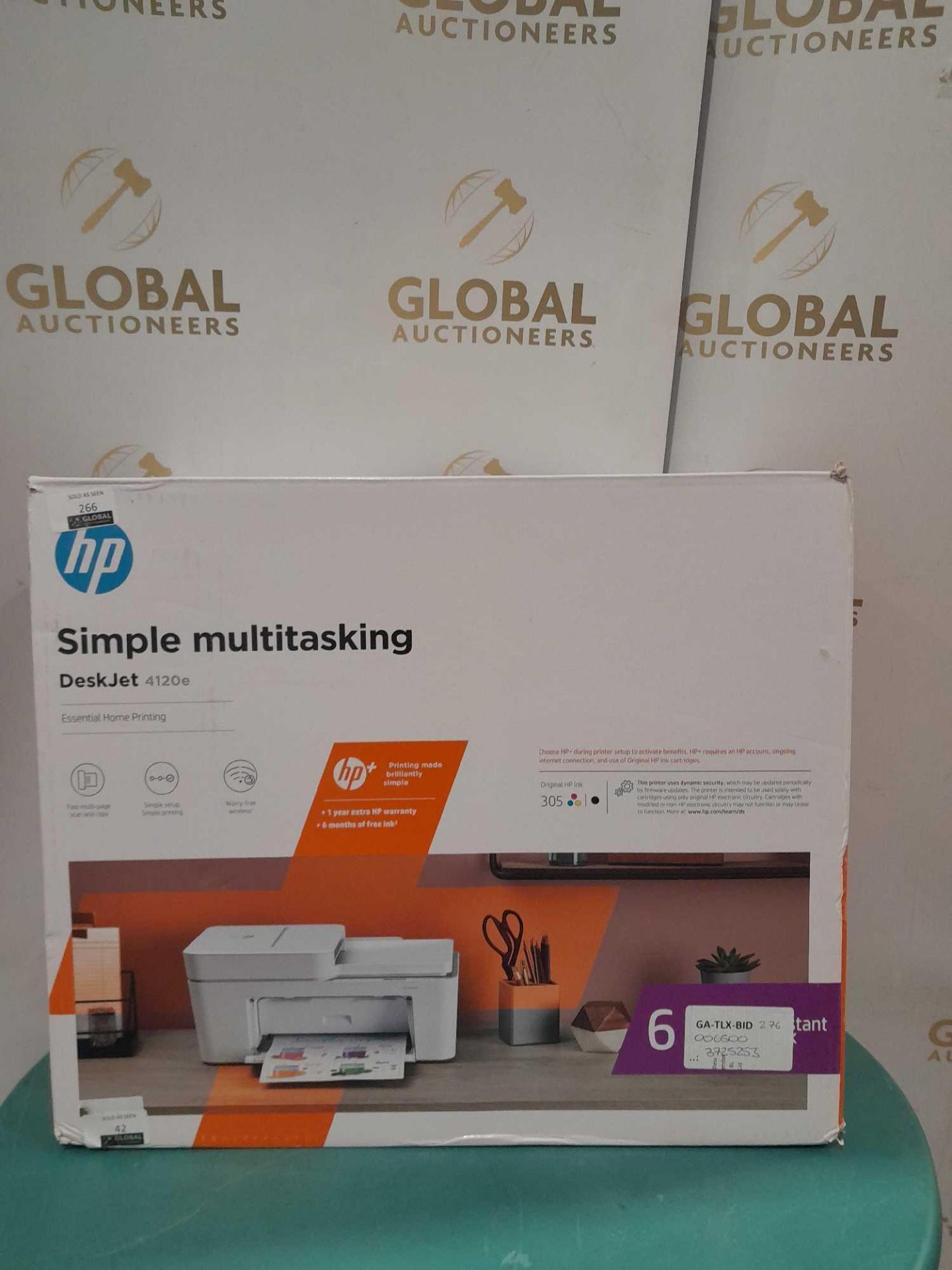 RRP £80 Boxed Hp Deskjet 4120E Printer Scanner Copier - Image 2 of 2