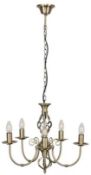RRP £100 Boxex Axelred 5 Light Candle Style Chandelier Light