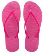RRP £100 Lot To Contain 5 Boxed Brand New Pairs Of Havaianas Brazil Logo Pink Porcelain Size 33/34 F
