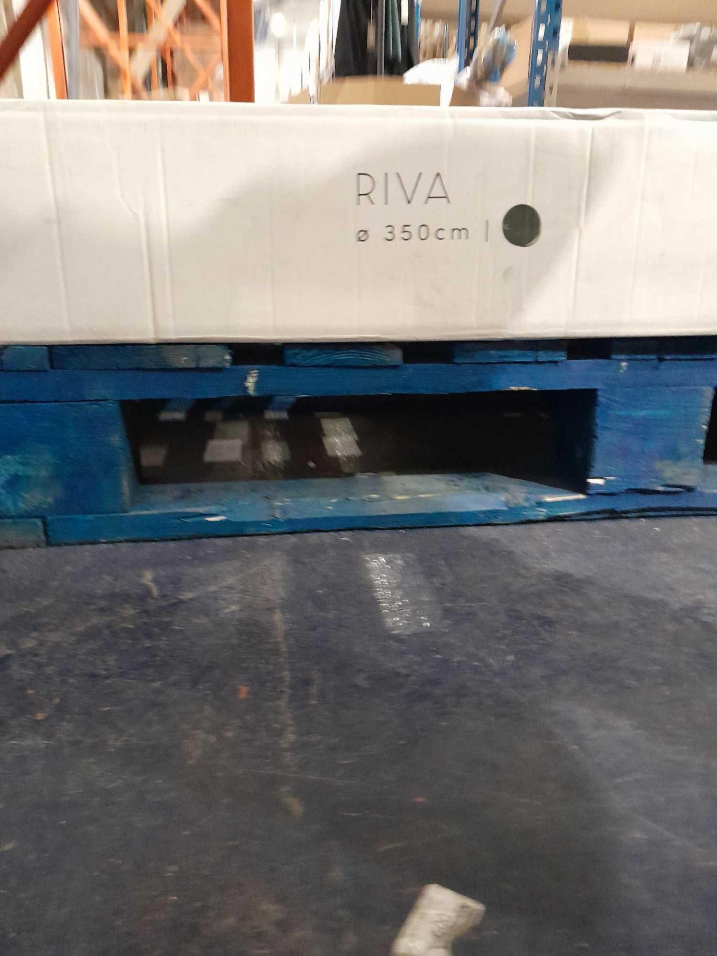 RRP £160 Boxed 350Cm Platinum Riva Crank Parasol - Image 2 of 2
