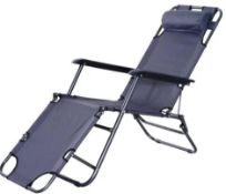 RRP £80 Boxed Sessoms Reclining Sun Lounger