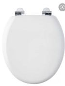 RRP £100 Boxed White Shell Look Toilet Seat