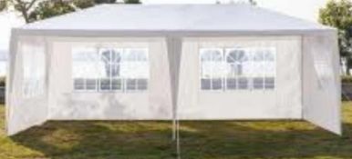 RRP £110 Boxed Lille 6Mx3M Iron Party Tent