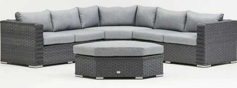 RRP £1500 Boxed Brand New Sourced From Amc Furniture Akasha Grey Corner Day Bed Set