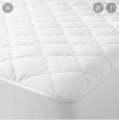 RRP £70 Bagged John Lewis Quilted Pure Cotton Mattress Enhancer