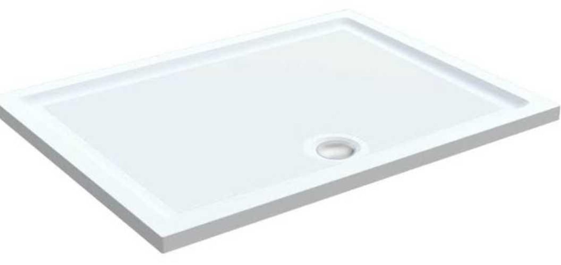 RRP £250 Bagged Large White Concrete Bottom Shower Tray
