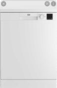 RRP £300 Beko Dvn04320W 60Cm Freestanding Dishwasher - White