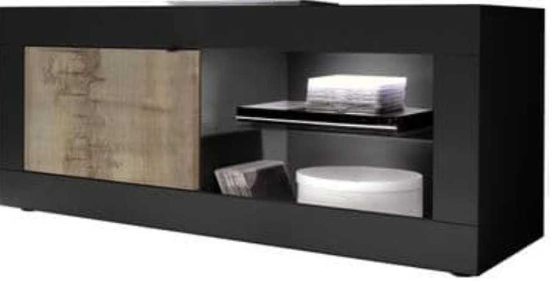 RRP £250 Boxed Interlink Absoluto 12 Tv Shelf - Image 2 of 2