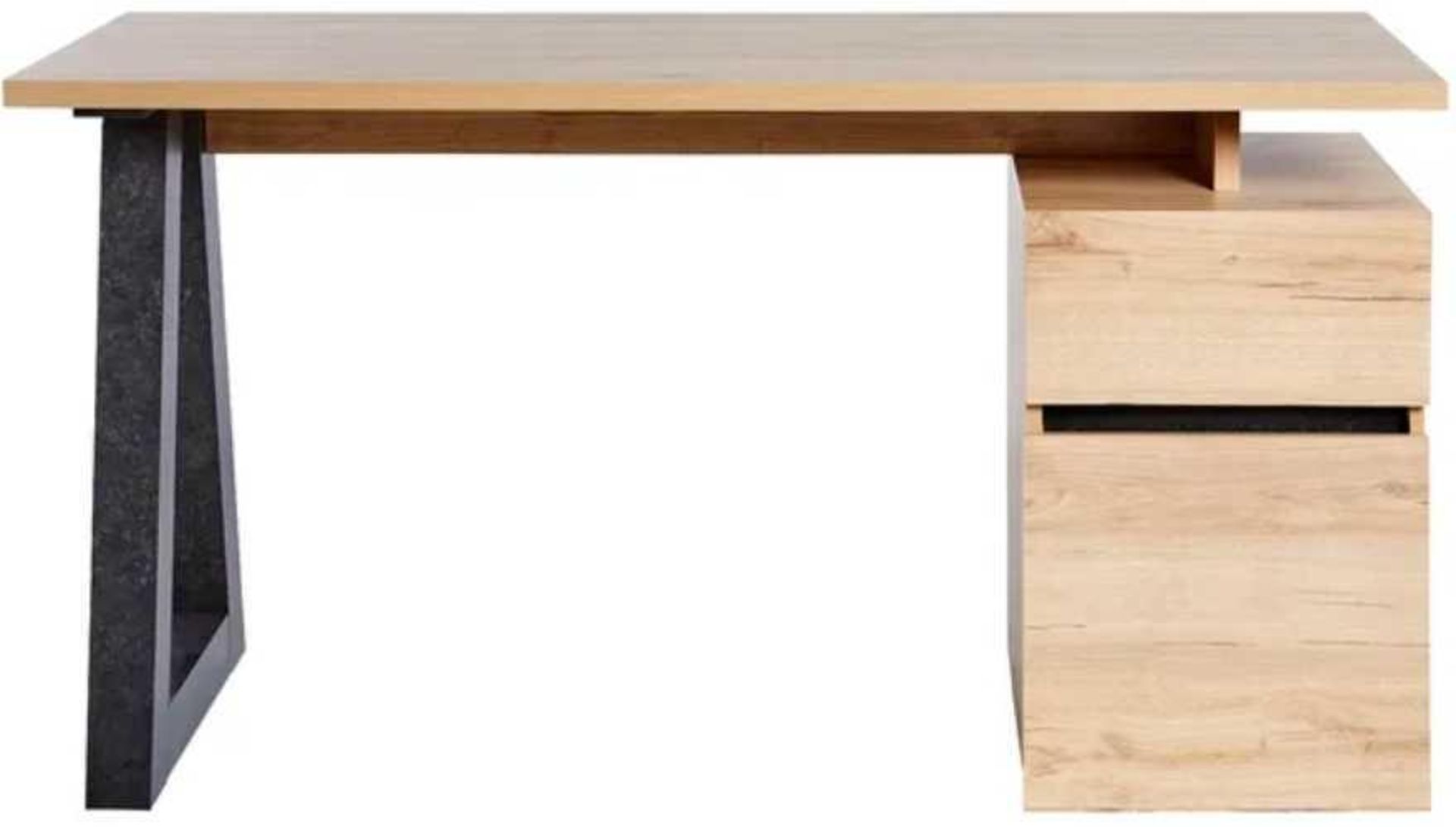 RRP £280 Boxed Amazon Brand - Movian Stanberg 1-Door 1-Drawer Writing Desk, 140 X 55 X 76Cm, Light B