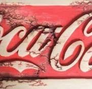 RRP £100 Solid Back The Power Of Coca Cola Oil Painted Art