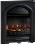 RRP £540 Boxed Elsa Electric Insert Fire Black/Silver