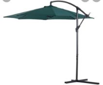 RRP £100 Boxed Sadie 3M Cantilever Parasol Fabric Green