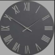 RRP £190 Lot To Contain X2 John Lewis Pax Roman Numerals Wall Clock