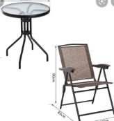 RRP £250 Boxed Persimmon 2 Seater Bistro Set