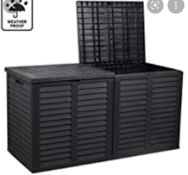 RRP £170 Boxed Garden 750L Plastic Storage Box