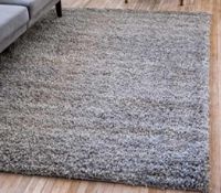 RRP £130 Bagged Brand New Unique Loom 155X245Cm Solo Solid Shaggy Floor Rug