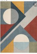 RRP £365 Ruby Glimmer Mid-Century Modern Tufted Rug 240X300Cm