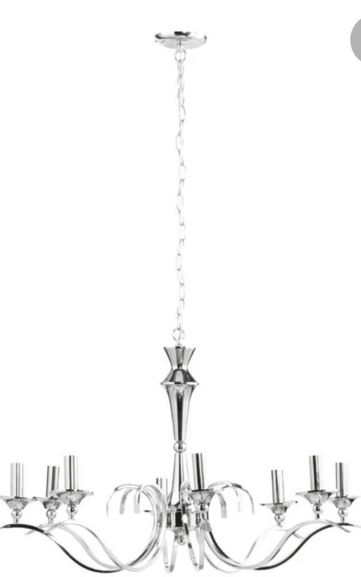 RRP £310 Boxed Barry 8 Light Chandelier