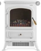 RRP £90 Boxed White 41Cm Electric Fire Stove