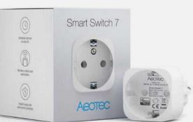 RRP £150 Lot To Contain X3 Boxed Aeotec Smart Switch 7 Plug