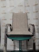 RRP £150 Boxed Set Of 2 Conklin Upholstered Dining Chairs