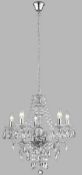 RRP £80 Boxed 5 Light Candle Style Chandelier