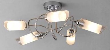 RRP £100 Boxed John Lewis Limbo 5 Light Semi Flush Ceiling Light