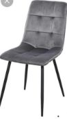 RRP £160 Boxed Homcom Maysonet Upholstered Dining Chair