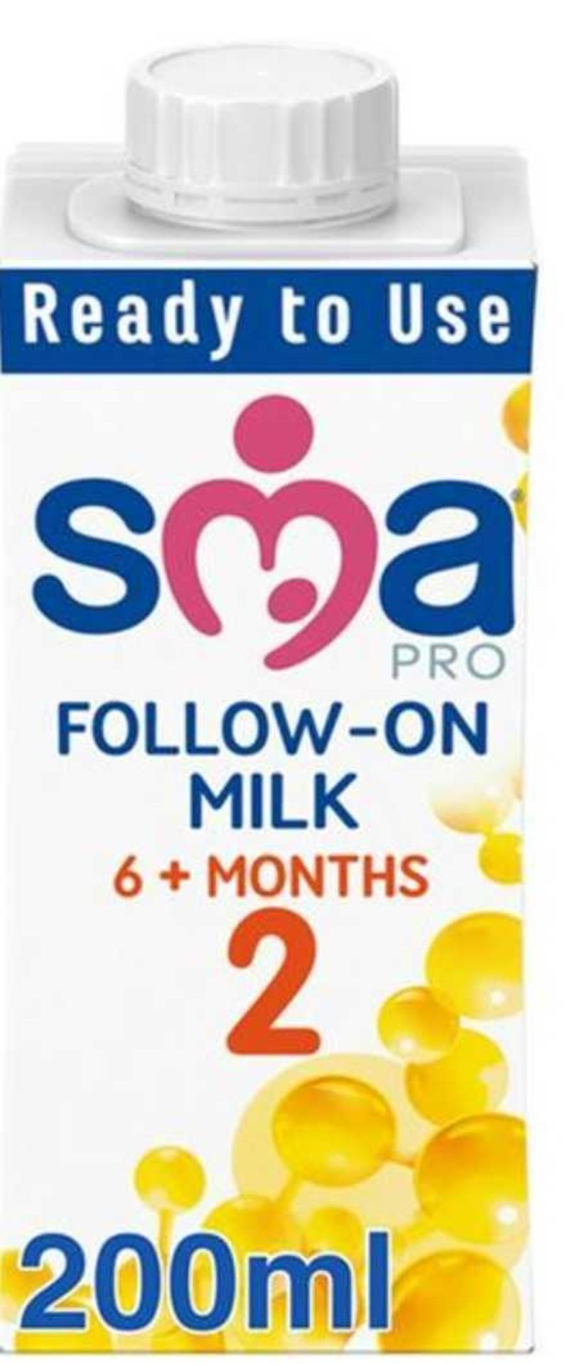 RRP £400 Lot To Contain 18 Packs Of 12 X 200Ml Sma 2 Pro Baby Milk
