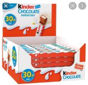 RRP £500 Lot To Contain X41 Boxes Of Medium Kinder Bars