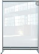 RRP £100 Boxed Nobo Clear Standing Divider Screen