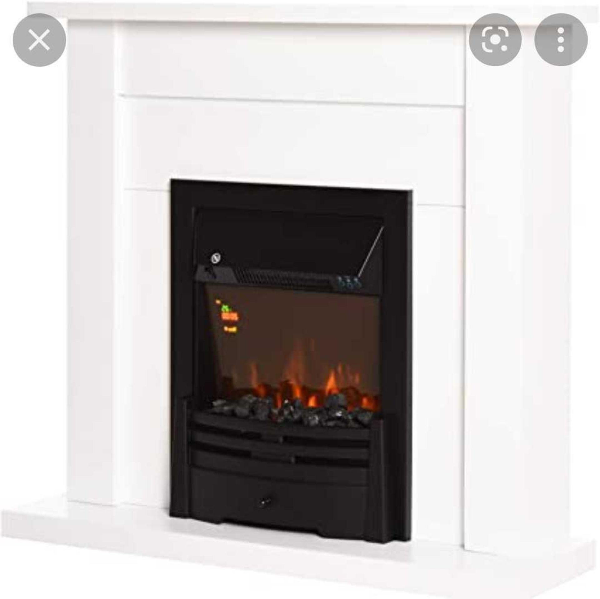 RRP £280 Boxed Homcom Electric Fireplace Suite Box