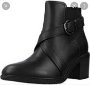 RRP £100 Boxed Rocket Dog Black Boots In Size 4