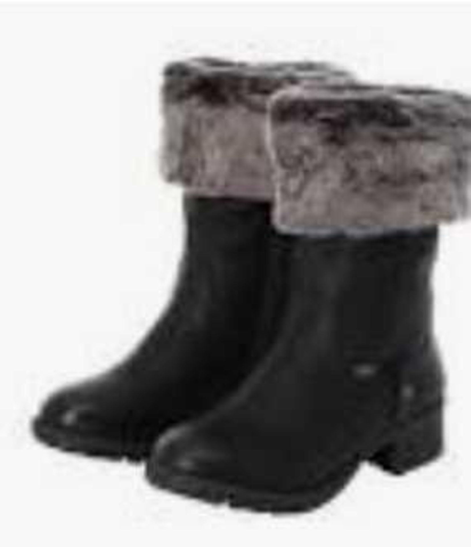 RRP £75 Boxed Outlet Rieker Faux Fur Roll Top Water Resistant Boot Uk Size 4