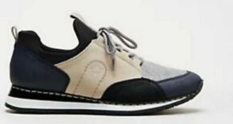RRP £70 Boxed Rieker 3 Colour Runner Trainers Size Uk 5