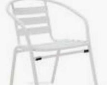 RRP £100 Boxed Set Of 2 Eurania Grey Garden Chairs