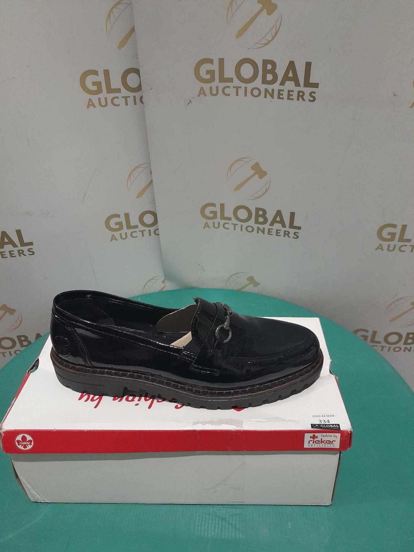 RRP £65 Boxed Outlet Rieker Loafer With Metal Trim Uk Size 7.5 - Image 2 of 2