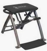 RRP £150 Boxed Pilates Pro Chair With 4 Dvds By Life's A Beach (P)