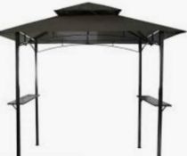 RRP £375 Boxed Charles Bentley Steel Grill Grey Gazebo