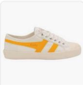 RRP £75 Boxed Pair Of Gola Coaster Off White Sun Size 3 Trainers