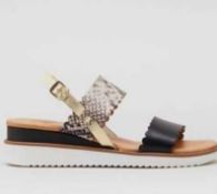 RRP £70 Boxed Moda In Pelle Navello Sandal